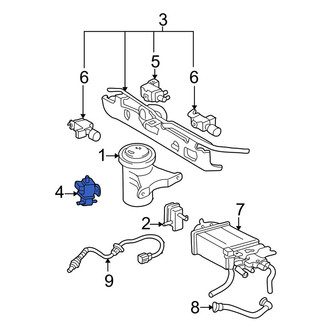 Toyota OE - Exhaust Gas Recirculation (EGR) Vacuum Delay Valve