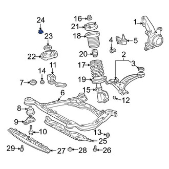 Toyota OE - Rear Suspension Strut Mount Nut