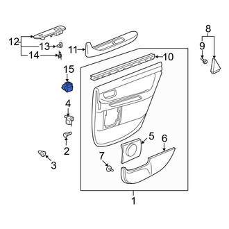 Toyota OE - Rear Door Window Switch
