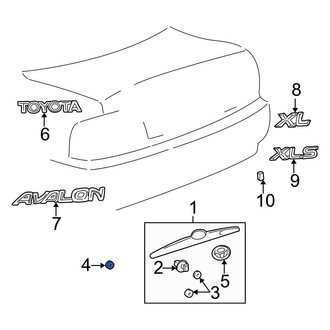 Toyota OE - Sunroof Frame Nut