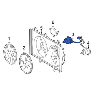 Toyota OE - Right Engine Cooling Fan Motor
