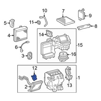 Toyota OE - Left HVAC Blend Door Actuator