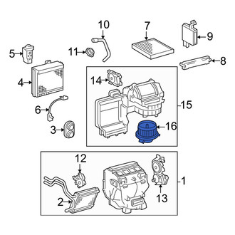 Toyota OE - HVAC Blower Motor Assembly