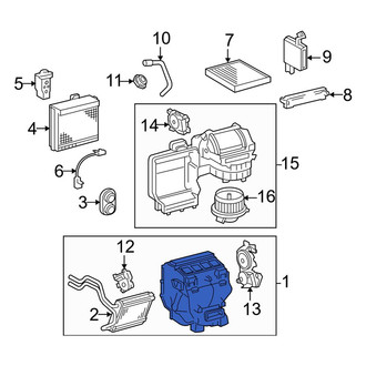 Toyota OE - HVAC Unit Case Assembly