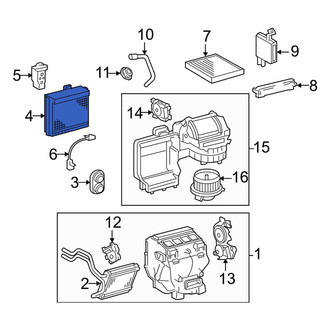Toyota OE - A/C Evaporator Core