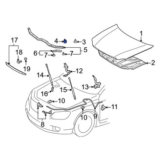 Toyota OE - Rear Deck Lid Stop Buffer