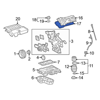 Toyota OE - Left Engine Valve Cover Gasket