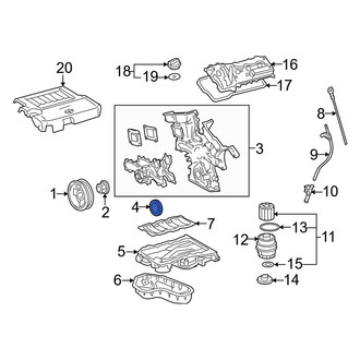 Toyota OE - Rear Engine Crankshaft Seal