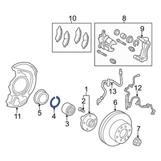 Toyota OE - Front Wheel Bearing Snap Ring
