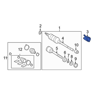 Toyota OE - Front CV Axle Shaft Carrier Bearing