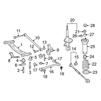Toyota OE - Suspension Trailing Arm Nut