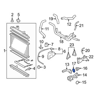 Toyota OE - Engine Coolant Thermostat Housing Gasket