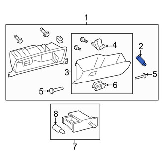 Toyota OE - Glove Box Support