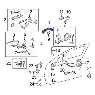 Toyota OE - Front Outer Exterior Door Handle
