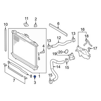 Toyota OE - Lower Radiator Insulator