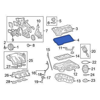 Toyota OE - Left Engine Valve Cover Gasket