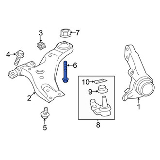 Toyota OE - Upper Trailer Hitch Receiver Bolt