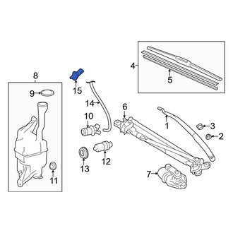 Toyota OE - Front Windshield Washer Nozzle