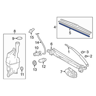 Toyota OE - Front Left Wiper Blade Refill
