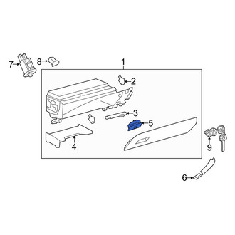 Toyota OE - Front Glove Box Latch