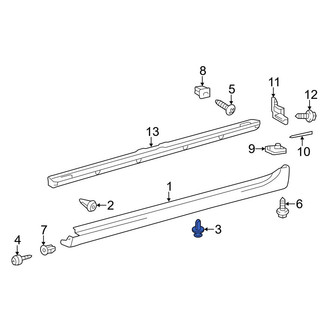 Toyota OE - Rocker Panel Molding Clip