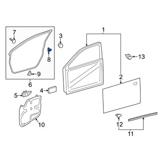 Toyota OE - Front Door Seal Clip
