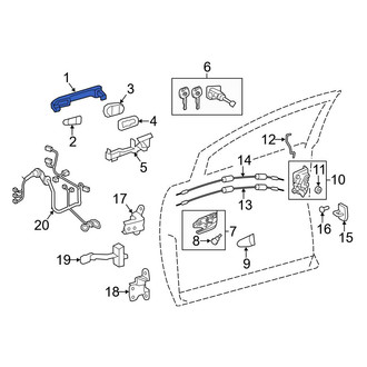 Toyota OE - Front Outer Exterior Door Handle