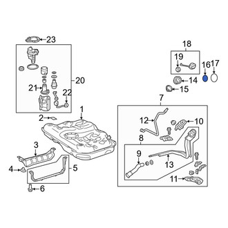Toyota OE - Outer Fuel Tank Filler Neck Retaining Ring