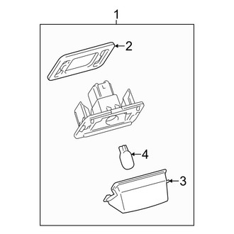 Toyota OE - Rear License Plate Light Assembly