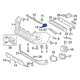 Toyota OE - Left Bumper Cover Bracket