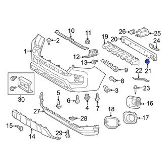Toyota OE - Bumper Impact Bar Nut