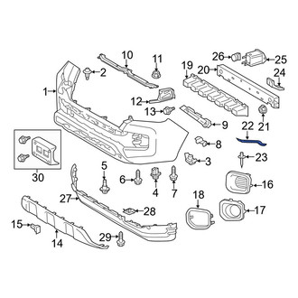 Toyota OE - Left Bumper Impact Bar Brace