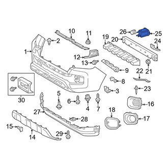 Toyota OE - Front Right Bumper Cover Reinforcement Beam Bracket