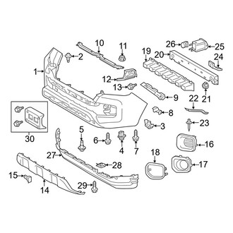 Toyota OE - Front Bumper - Bumper & Components
