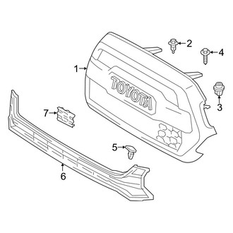 Toyota OE - Grille & Components (TRD Pro)