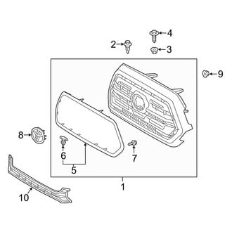 Toyota OE - Grille & Components (With Grille Surround), (Limited / SR / SR5 / TRD Off-Road / TRD Sport)