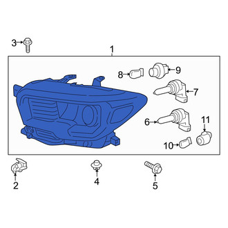 Toyota OE - Front Right Headlight Assembly