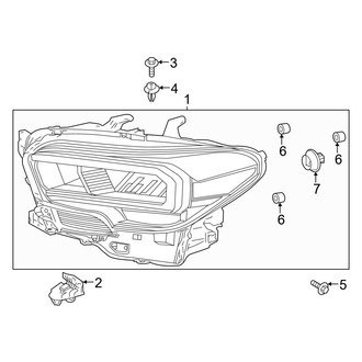 Toyota OE - Front Lamps - Headlamp Components (LED)