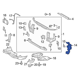 Toyota OE - Front Left Radiator Support Air Deflector