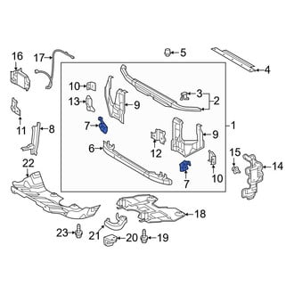 Toyota OE - Left Lower Radiator Support Tie Bar Bracket
