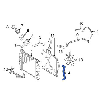 Toyota OE - Lower Radiator Coolant Hose
