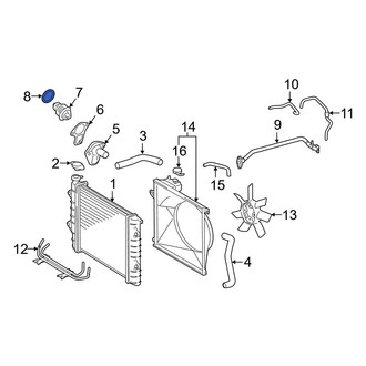 Toyota OE - Engine Coolant Thermostat Gasket