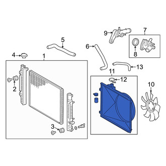 Toyota OE - Engine Cooling Fan Shroud