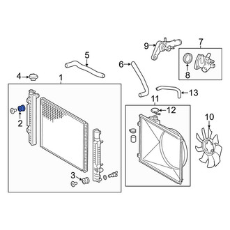 Toyota OE - Upper Radiator Insulator