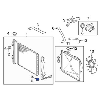 Toyota OE - Lower Radiator Insulator