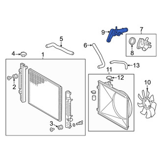 Toyota OE - Engine Coolant Outlet Flange