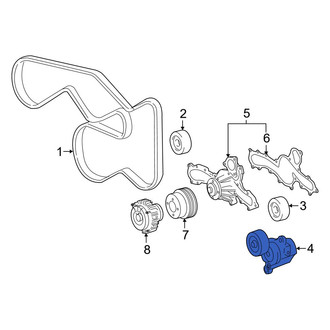 Toyota OE - Accessory Drive Belt Tensioner Assembly