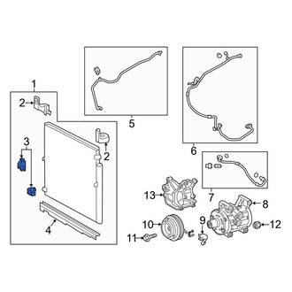Toyota OE - Left Lower A/C Condenser Mount