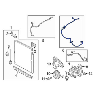 Toyota OE - A/C Refrigerant Suction Hose