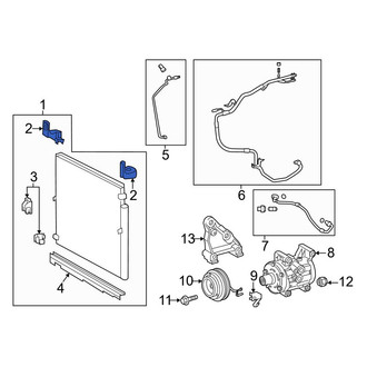 Toyota OE - Left Upper A/C Condenser Mount